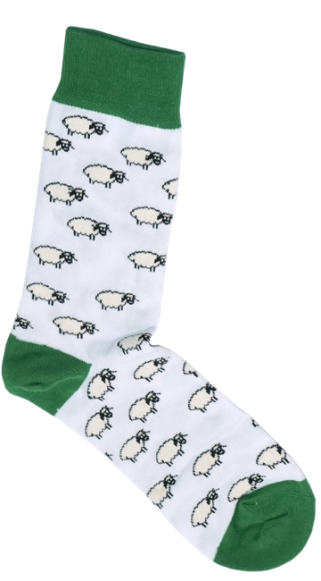 Allover Sheep Socks(6 Pack)