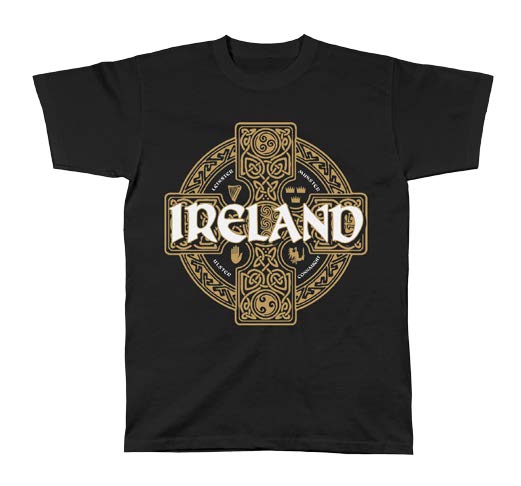 Celtic Cross Circle Black