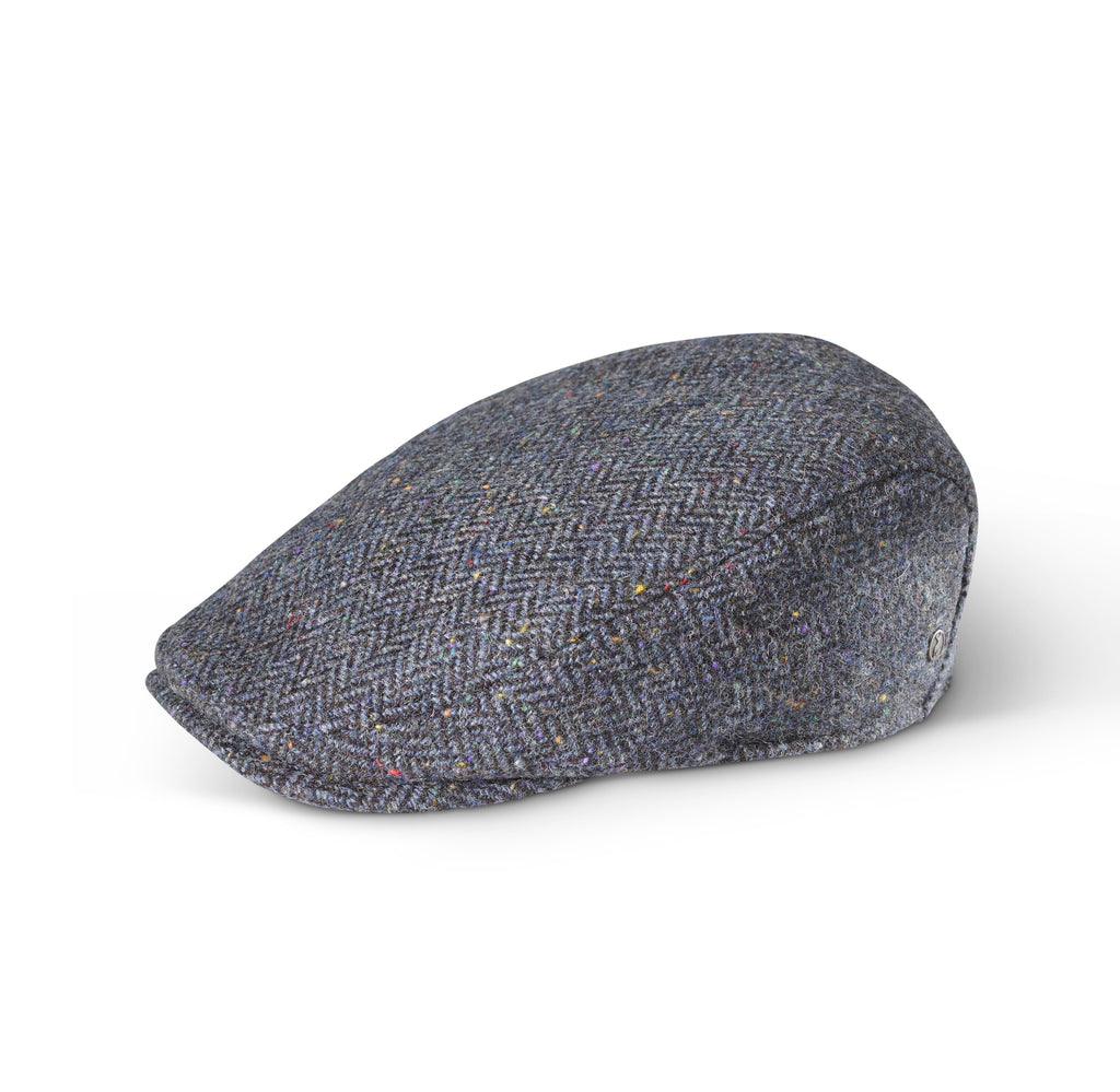 Tweed Cap Tailored Navy H/B Quilted