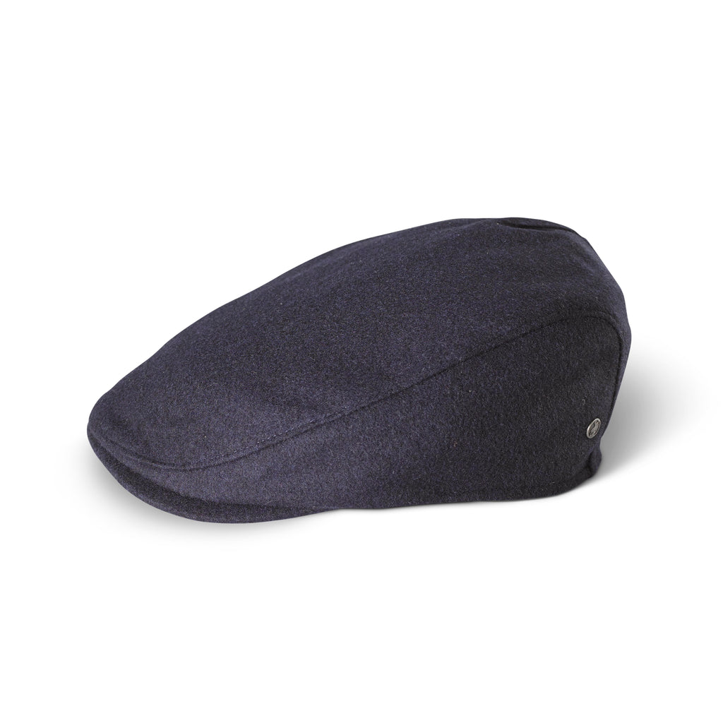 Navy Wool Cap Tailored