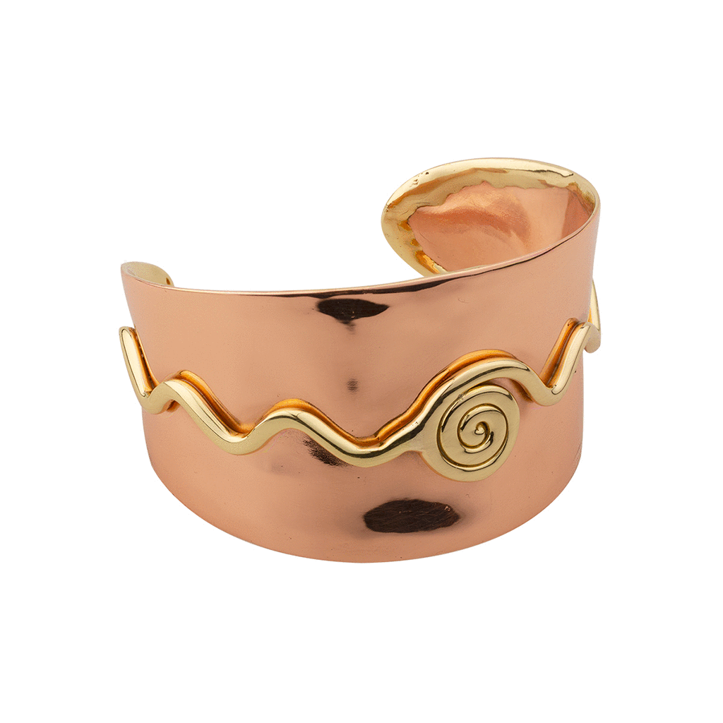 Copper Spiral Bangle
