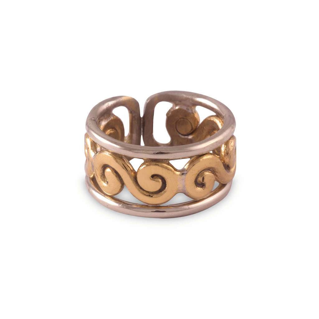 NJO Designs Celtic Band Gold and Silver Tone