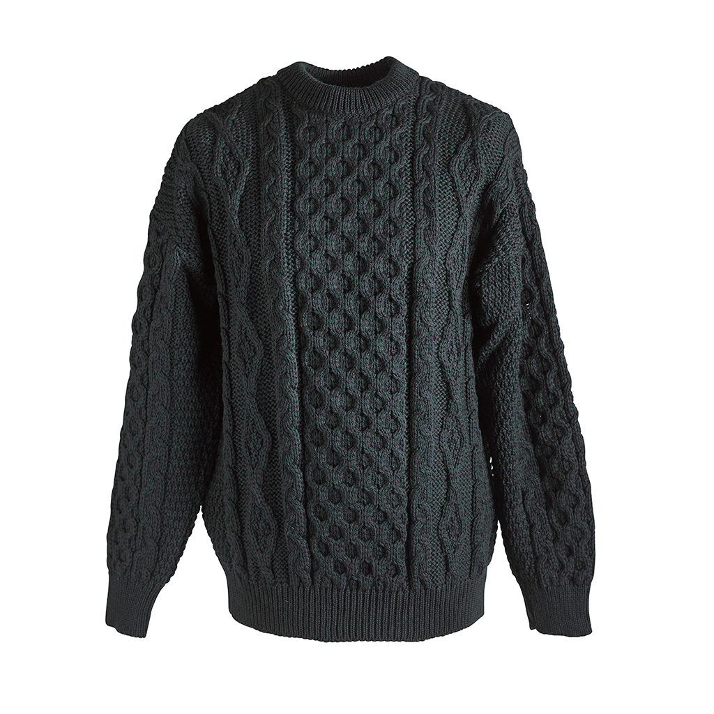 Kerry Woolen Mills Aran Sweater Blackwatch