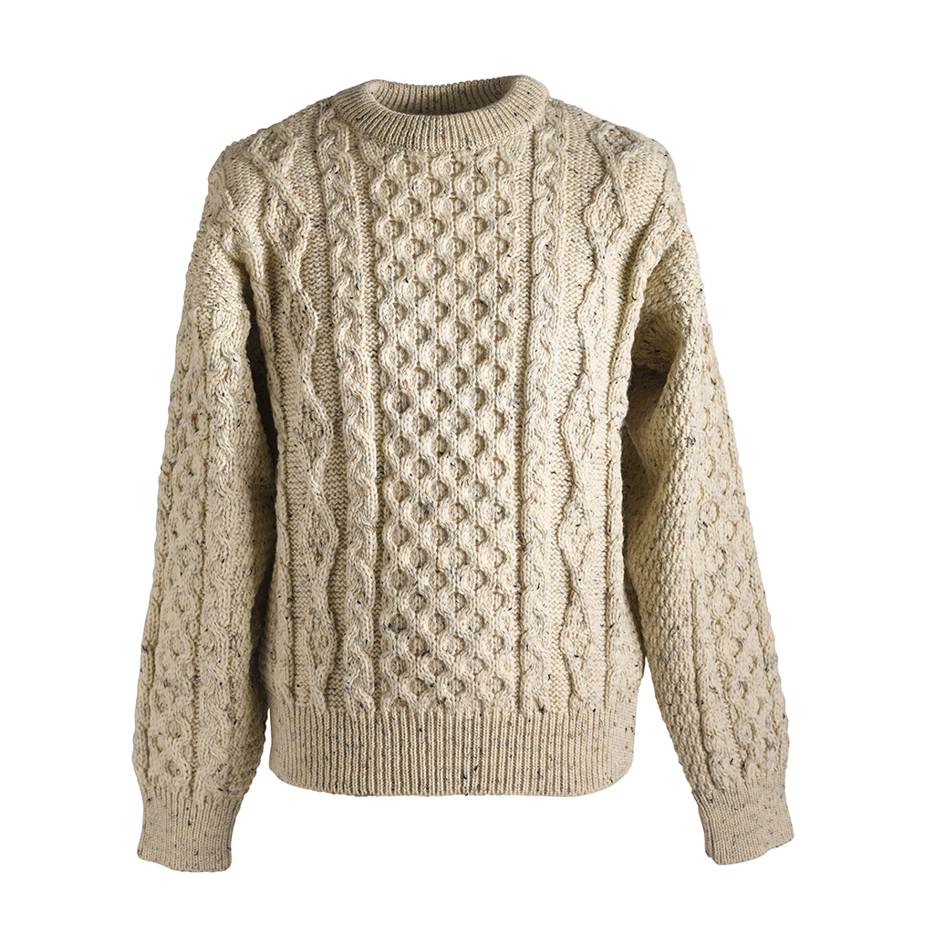 Kerry Woolen Mills Aran Sweater Natural