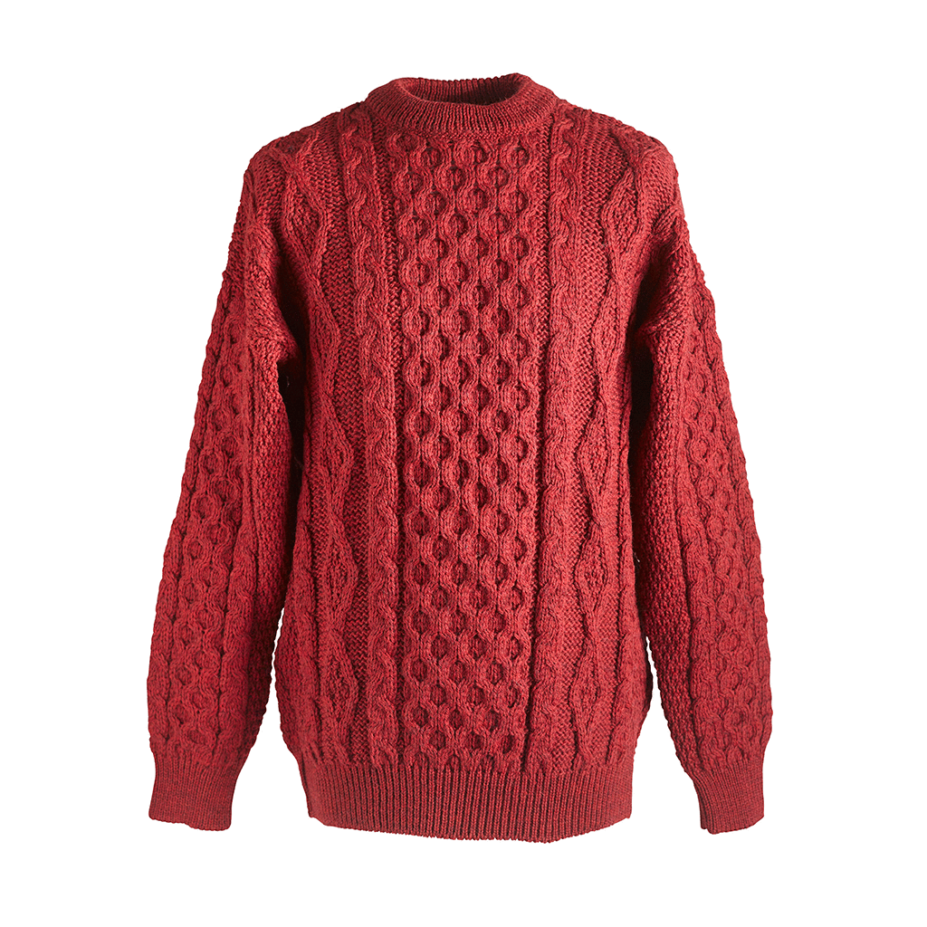 Kerry Woolen Mills Aran Sweater Red